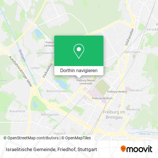 Israelitische Gemeinde, Friedhof Karte