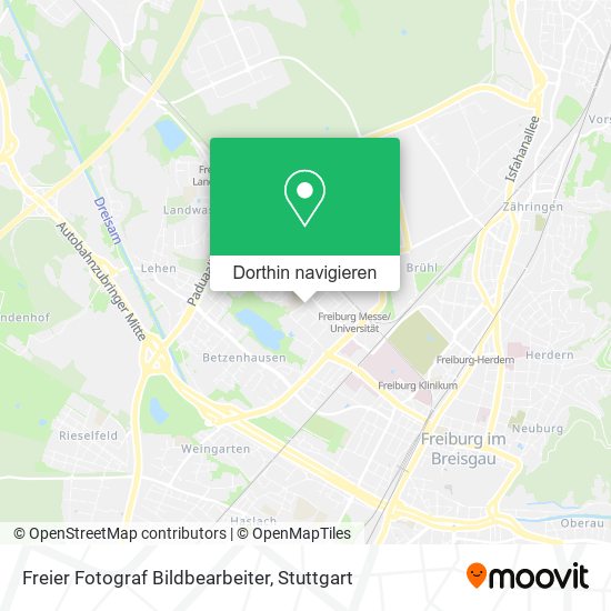 Freier Fotograf Bildbearbeiter Karte