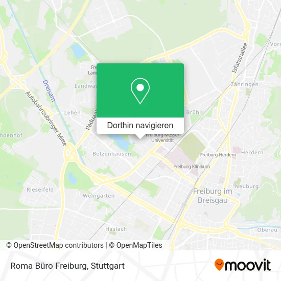 Roma Büro Freiburg Karte
