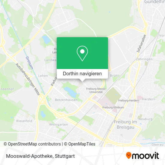Mooswald-Apotheke Karte