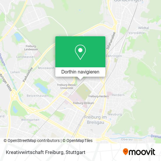 Kreativwirtschaft Freiburg Karte