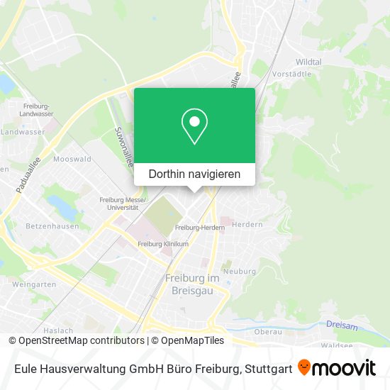 Eule Hausverwaltung GmbH Büro Freiburg Karte