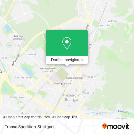 Transa Spedition Karte