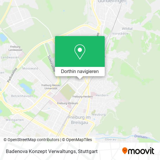 Badenova Konzept Verwaltungs Karte