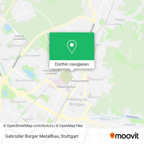 Gebrüder Burger Metallbau Karte