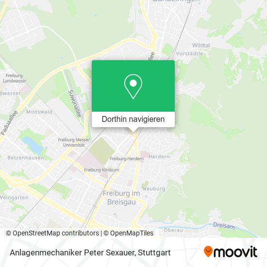 Anlagenmechaniker Peter Sexauer Karte