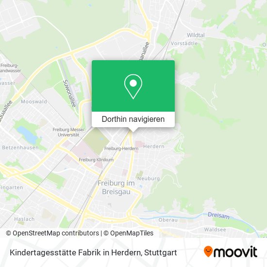 Kindertagesstätte Fabrik in Herdern Karte