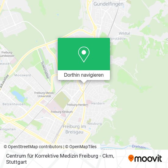 Centrum für Korrektive Medizin Freiburg - Ckm Karte