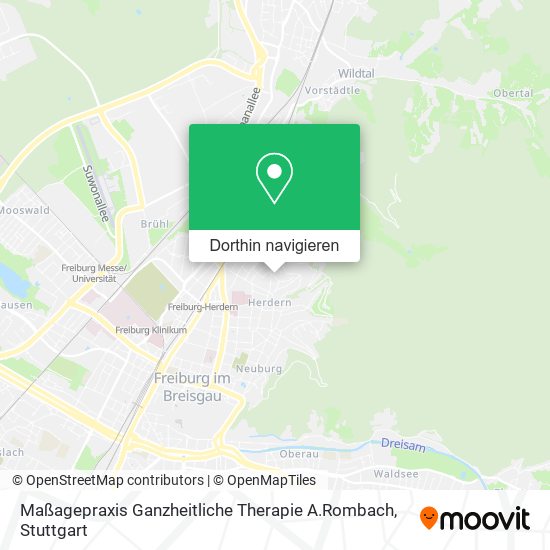 Maßagepraxis Ganzheitliche Therapie A.Rombach Karte