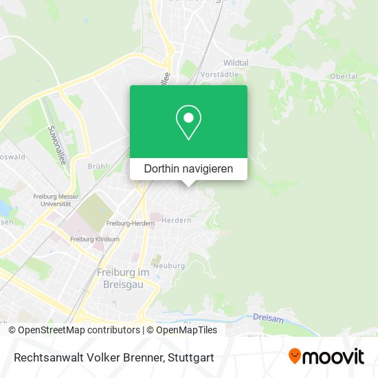 Rechtsanwalt Volker Brenner Karte