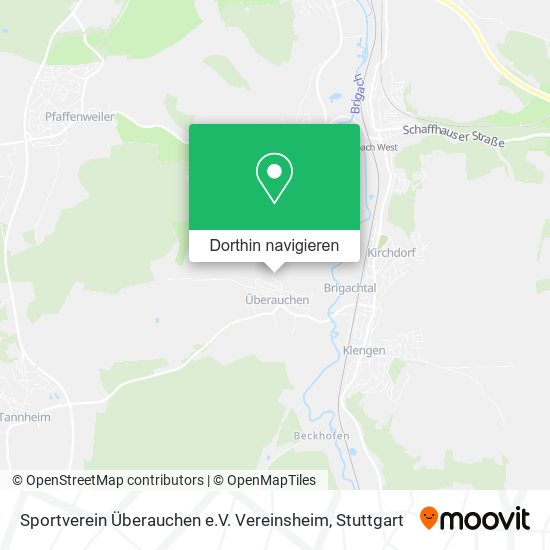 Sportverein Überauchen e.V. Vereinsheim Karte