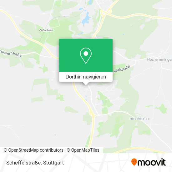 Scheffelstraße Karte