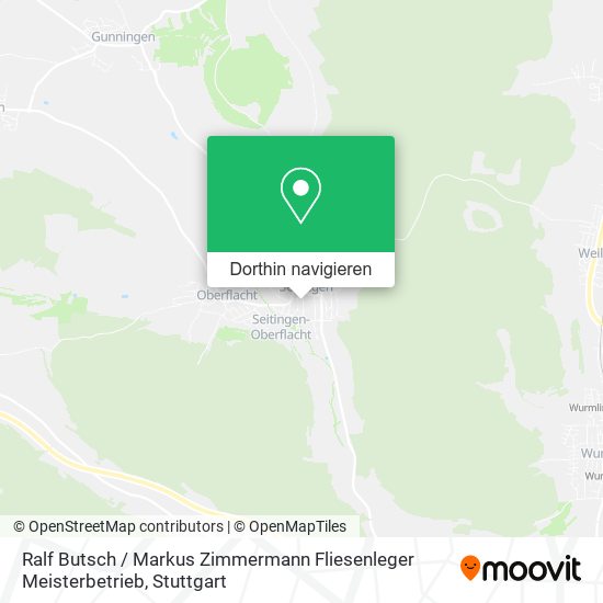 Ralf Butsch / Markus Zimmermann Fliesenleger Meisterbetrieb Karte