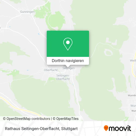 Rathaus Seitingen-Oberflacht Karte