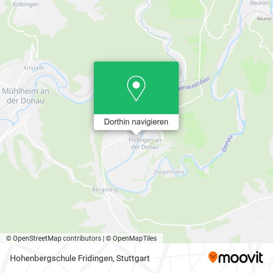 Hohenbergschule Fridingen Karte