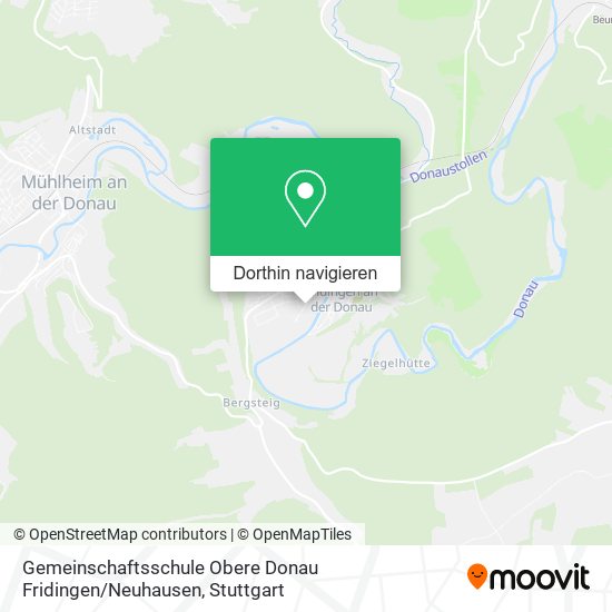 Gemeinschaftsschule Obere Donau Fridingen / Neuhausen Karte