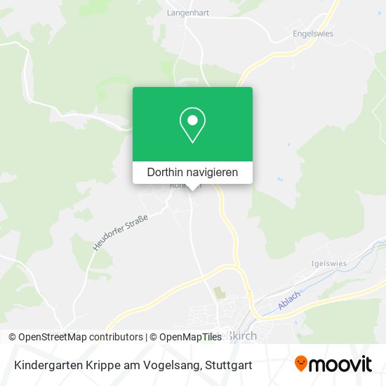 Kindergarten Krippe am Vogelsang Karte