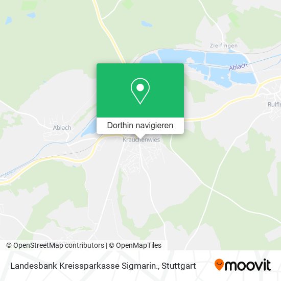 Landesbank Kreissparkasse Sigmarin. Karte