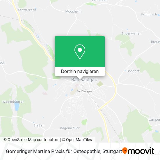 Gomeringer Martina Praxis für Osteopathie Karte
