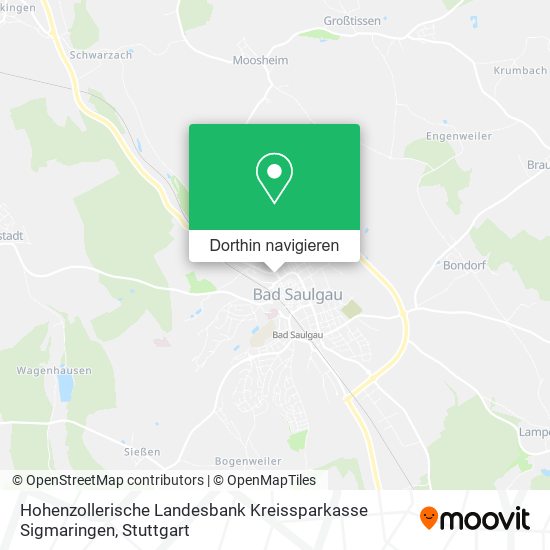 Hohenzollerische Landesbank Kreissparkasse Sigmaringen Karte