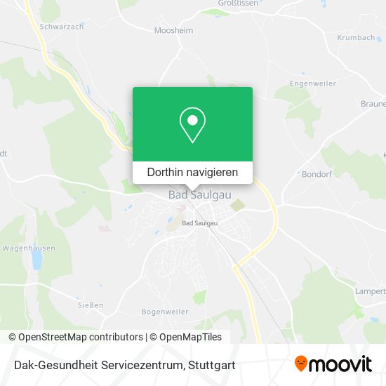 Dak-Gesundheit Servicezentrum Karte