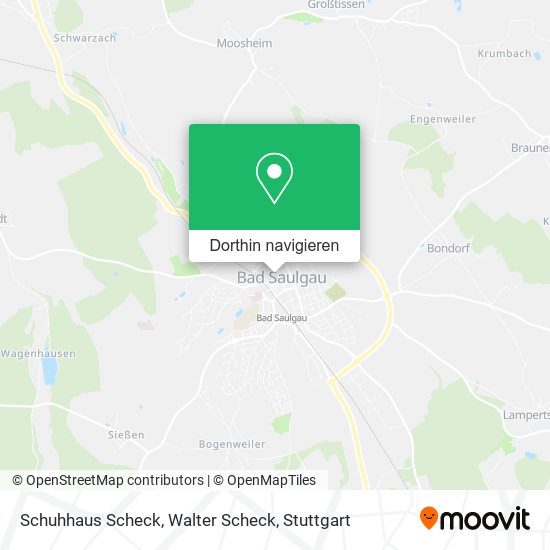 Schuhhaus Scheck, Walter Scheck Karte