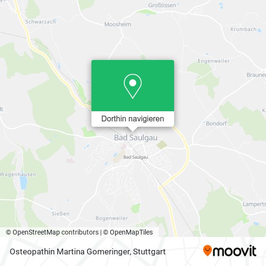 Osteopathin Martina Gomeringer Karte