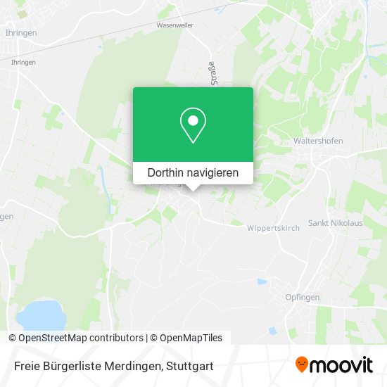 Freie Bürgerliste Merdingen Karte