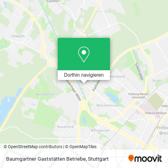 Baumgartner Gaststätten Betriebe Karte