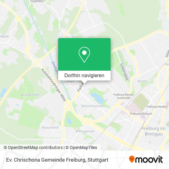 Ev. Chrischona Gemeinde Freiburg Karte