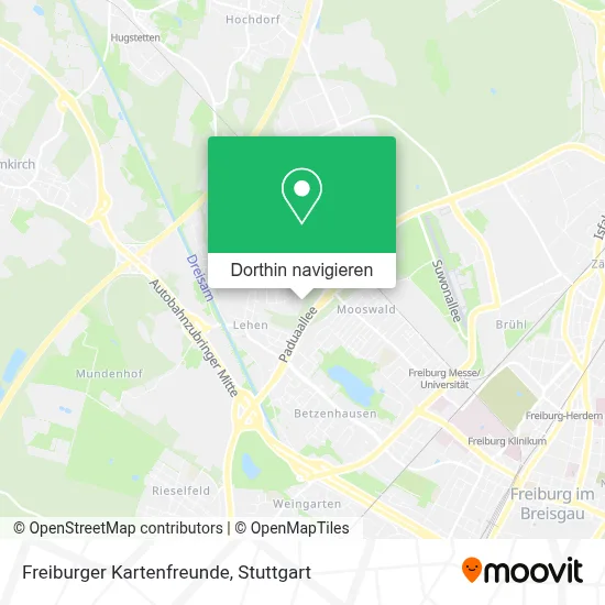 Freiburger Kartenfreunde Karte