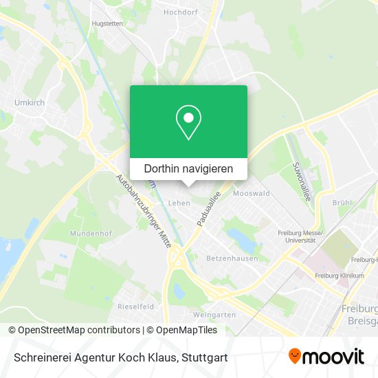 Schreinerei Agentur Koch Klaus Karte