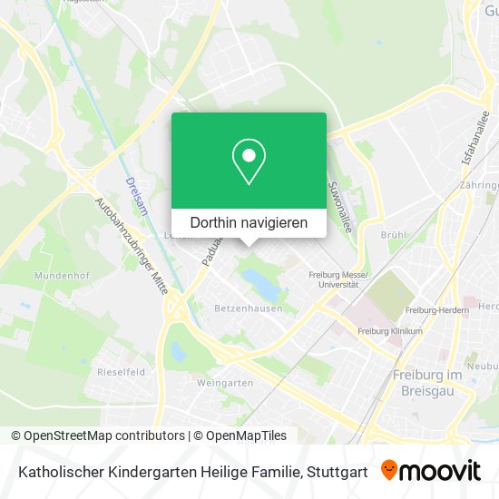 Katholischer Kindergarten Heilige Familie Karte