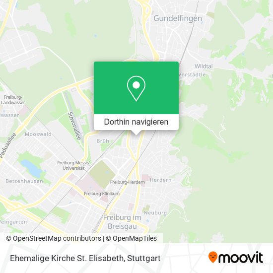 Ehemalige Kirche St. Elisabeth Karte