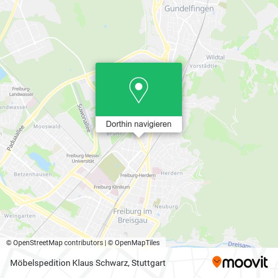 Möbelspedition Klaus Schwarz Karte