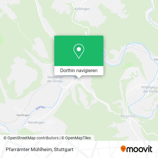 Pfarrämter Mühlheim Karte