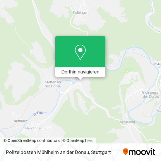 Polizeiposten Mühlheim an der Donau Karte