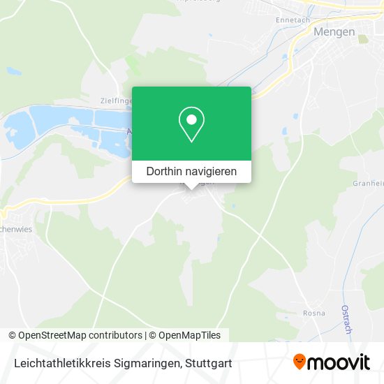 Leichtathletikkreis Sigmaringen Karte