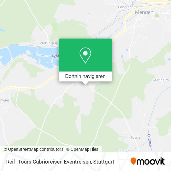 Reif -Tours Cabrioreisen Eventreisen Karte