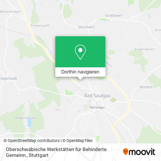 Oberschwäbische Werkstätten für Behinderte Gemeinn. Karte