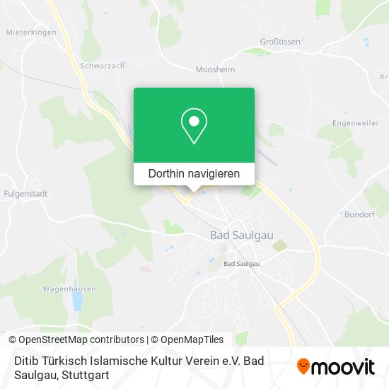 Ditib Türkisch Islamische Kultur Verein e.V. Bad Saulgau Karte
