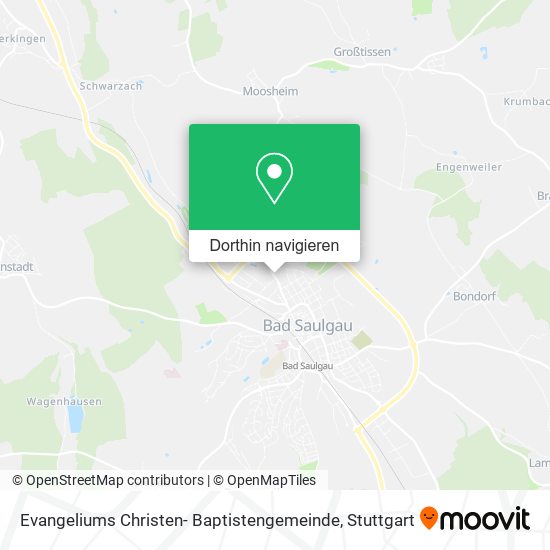 Evangeliums Christen- Baptistengemeinde Karte