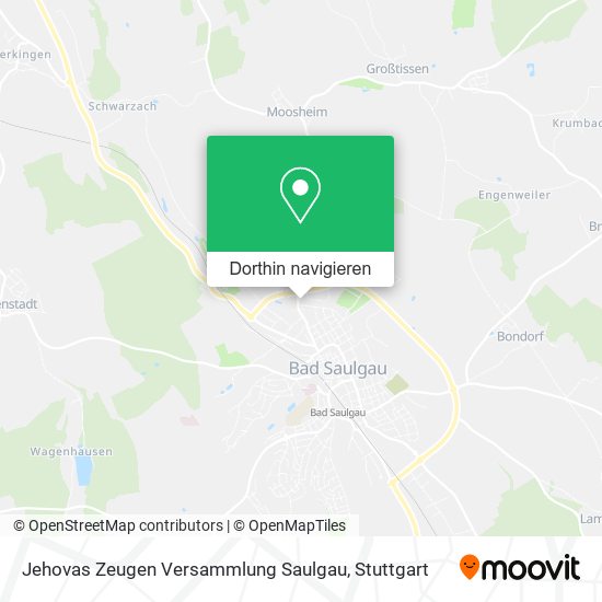 Jehovas Zeugen Versammlung Saulgau Karte