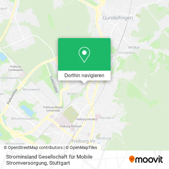 Strominsland Gesellschaft für Mobile Stromversorgung Karte