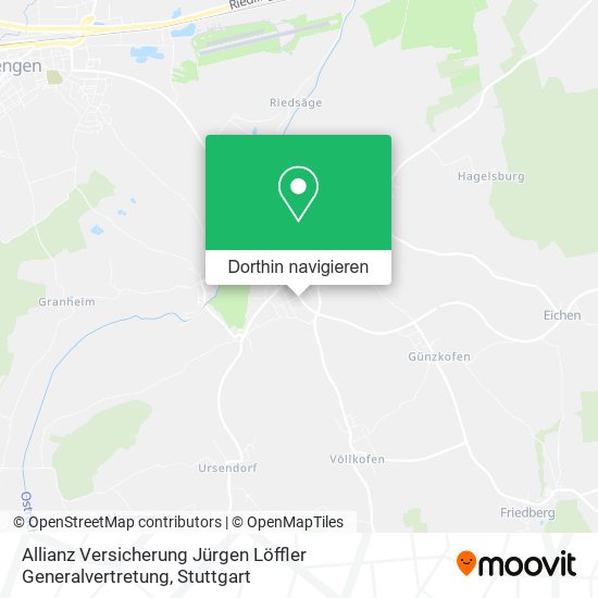 Allianz Versicherung Jürgen Löffler Generalvertretung Karte