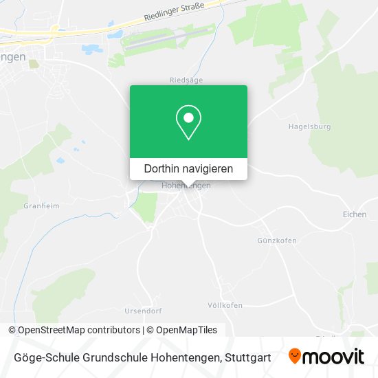 Göge-Schule Grundschule Hohentengen Karte