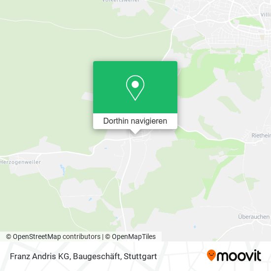 Franz Andris KG, Baugeschäft Karte