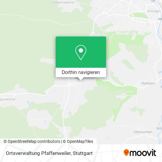 Ortsverwaltung Pfaffenweiler Karte