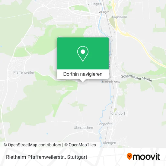 Rietheim Pfaffenweilerstr. Karte