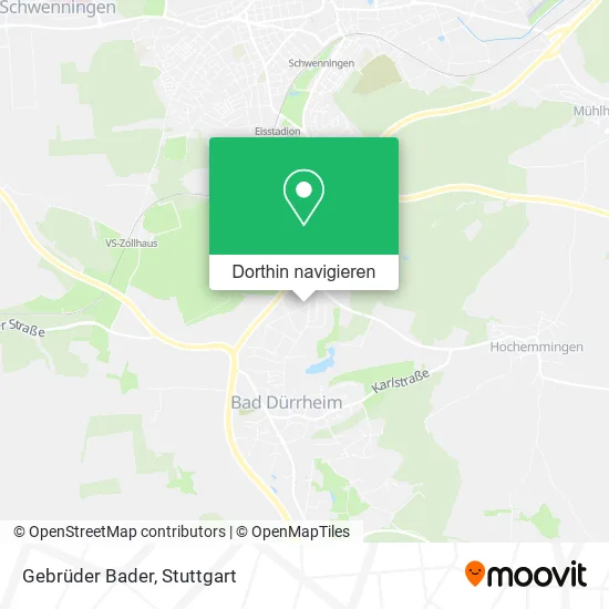Gebrüder Bader Karte